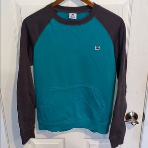 DC Shoe Co. Mens Green and Grey Crewneck